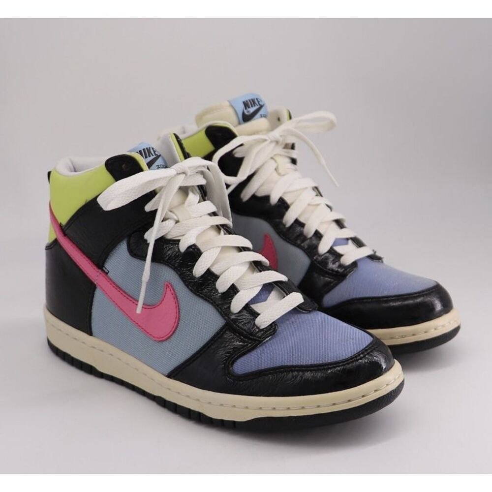 Pre Loved Nike Dunk Vintage Dunk High Multicolor HighTop Men print | tartan High - Picture 8 of 8